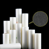 Sacs en rouleau transparents texturés et gaufrés pour emballage sous vide alimentaire, en stock, pour le stockage du sucre