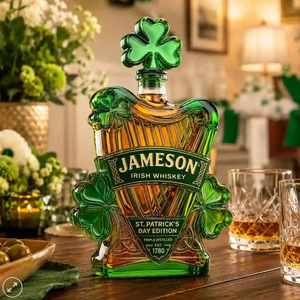 Producto Nuevo Transfronterizo, Botella de Whisky Irlandé<span class=keywords><strong>s</strong></span> con Arpa Celta, Edición Limitada del Día de San Patricio - Product Image 2