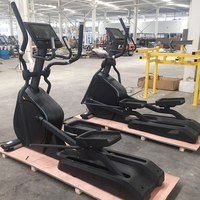 Bicicleta Elíptica Comercial con Resistencia Electromagnética, 12 Programas Preestablecidos, Entrenamiento de Cuerpo Completo, Equipo de Fitness