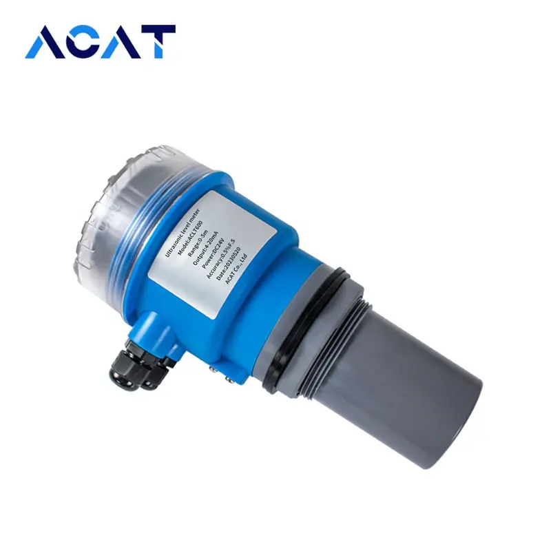 Ac220v mực nước giám sát mức siêu âm cảm biến đo lưu lượng siêu âm Đo mức độ cảm biến cho nước uống chạy nước