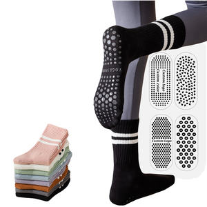 Chaussettes de yoga antidérapantes pour femmes, personnalisées, pour la salle de sport, le pilates, la <span class=keywords><strong>barre</strong></span>, l'hôpital, la danse - Product Image 1
