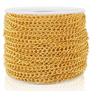 PVD Plated 1mm 1.5mm 2mm Wide Squished <b>Cross</b> Link <b>Chains</b> for DIY Jewelry Making Necklace Bracelet Bulk Accessories - Product Image 4