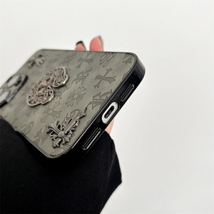 Custodia per <span class=keywords><strong>telefono</strong></span> con Design incrociato in metallo <span class=keywords><strong>di</strong></span> lusso per iphone 16 Pro Max Fashion Street Style per iphone 15 14 13 Pro Max - Product Image 6