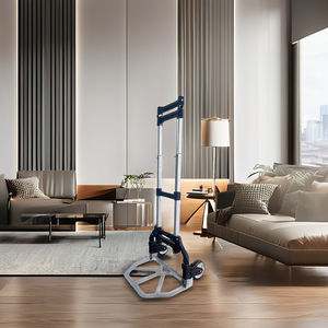 Chariot à main/chariot en aluminium personnalisable OEM Chariot d'entrepôt pliable d'une capacité de 176 lb avec poignée réglable Outils de rangement - Product Image 2