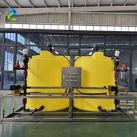 Dispositif de dosage automatique 600L avec jauge de niveau de liquide pour l'unité de traitement de neutralisation des eaux usées
