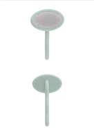 Brosse démêlante pour animaux de compagnie, brosse de toilettage pour chat et chien à picots souples, brosse ergonomique pour éliminer les poils morts pour poils bouclés, respectueuse de la peau