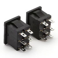 Interrupteur à bascule KCD1-110 6 broches 125V AC 6A pour bateau, à enclenchement rapide, SPST ON-OFF, contact argenté, CQC CE CB IP12/IP11, 15x21mm, 100k cycles