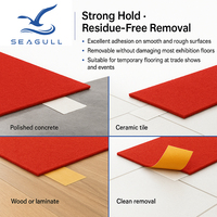 Ruban adhésif pour tapis SEAGULL 24 mm 36 mm 48 mm, écologique, sans résidus, pour mariages, publicité, sols, emballage de boîtes, rouleau personnalisé