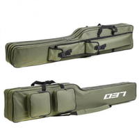 Sac de transport pliable 2 couches pour cannes à pêche OEM 130 cm, étui multifonctionnel pour matériel de pêche