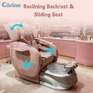 Profesyonel Ticari <span class=keywords><strong>Salon</strong></span> Mobilyası pembe Pedikür Koltuğu Ayak Spa Bakım Masaj Koltuğu Tırnak Salonu için - Product Image 3