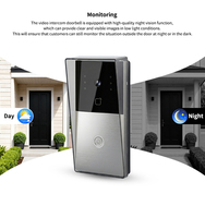 Vente directe d'usine, interphone vidéo IP, sonnette de porte avec écran tactile 7 pouces, WiFi, Tuya Smart, interphone bidirectionnel, sonnette vidéo intelligente de sécurité