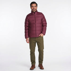 2026 Customized New Arrival High Quality Light <b>Weight</b> Canvas Men's Winter Puffer Jacket <b>Stand</b> Collar Quick Dry Breathable Front - Product Image 1