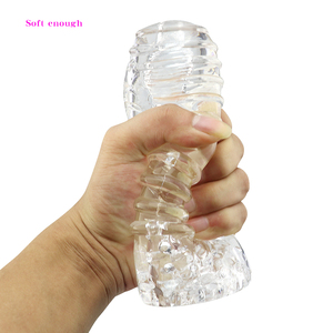 Avec boîte d'emballage de <span class=keywords><strong>dessin</strong></span> <span class=keywords><strong>animé</strong></span> Transparent Safety Silicone Adult Wellness Masturbateur Cup for Men - Product Image 2