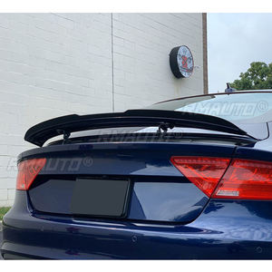 Aileron arrière de haute qualité en ABS pour Audi A7 S7 RS7 2013 2014 2015 2016 2017 2018, noir brillant ou aspect fibre de carbone, kit carrosserie - Product Image 2