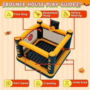 Nouveau design AirMyFun Château <span class=keywords><strong>gonflable</strong></span> Combo Citrouille Homme pour la famille, idéal pour les enfants de 12 mois et plus, pour le plaisir en extérieur - Product Image 6