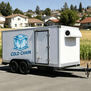 Remorque frigorifique pour viande, chambre froide mobile, camion frigorifique, remorque de réfrigération - Product Image 5