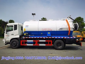 High-quality New DongFeng Tianjin Single-Engine 16 Cubic Meter Sewage Suction <b>Truck</b> Manual Transmission Diesel 18000kg GVW - Product Image 4