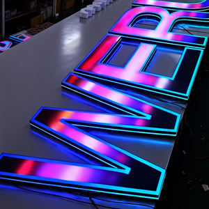 Letreros Publicitarios para Exteriores, Letras LED RGB Personalizadas, Letras de Canal LED, Letrero LED Iluminado Acrílico 3D con Iluminación Frontal para Decoración - Product Image 4