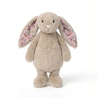 Peluche Lapin de Pâques Mignon le Plus Vendu, Jouet en Peluche Lapin aux Longues Oreilles Rembourré de Coton PP, Emballé Sous Vide, Unisexe pour la Vente en Gros