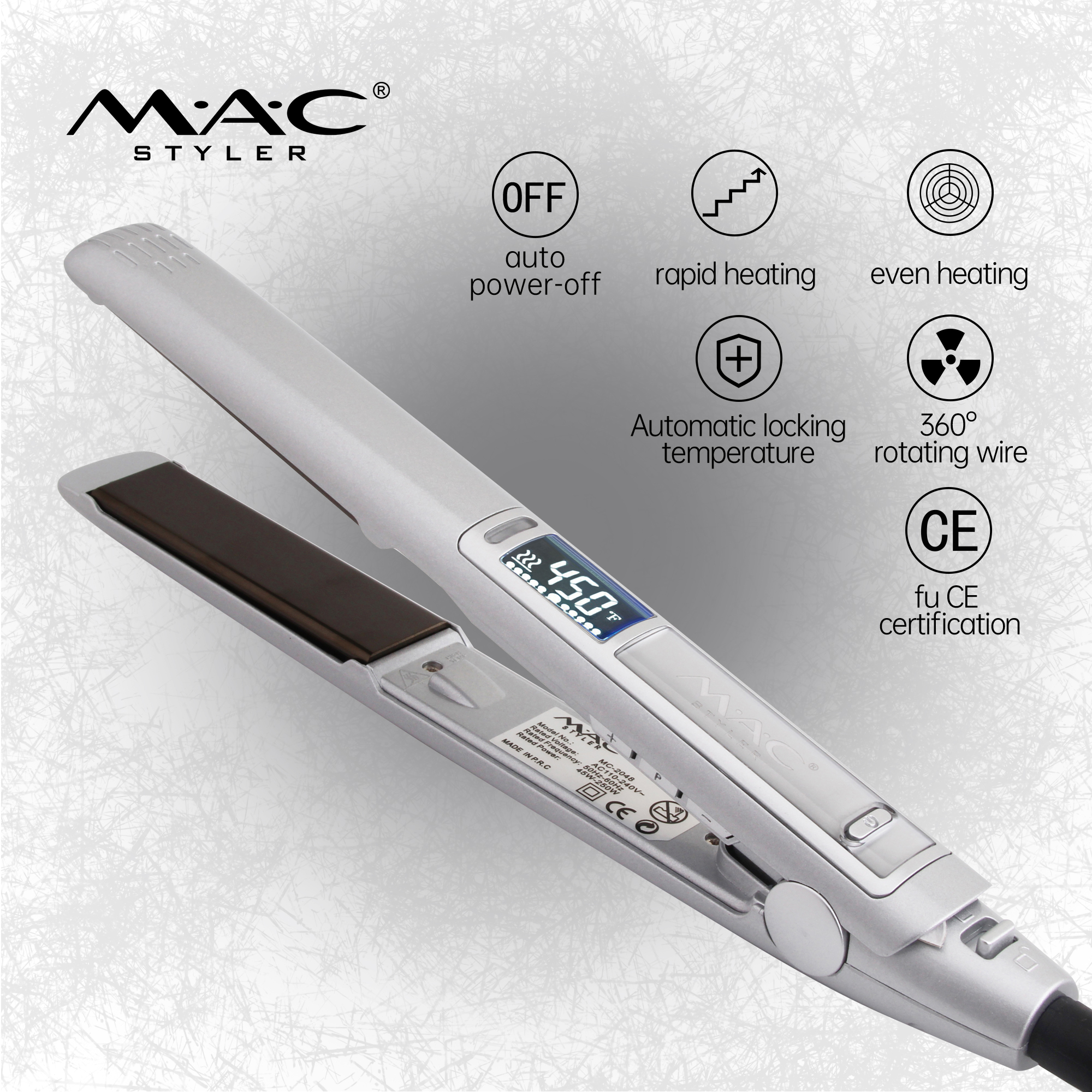 Plancha de pelo Pro Max Alisadores profesionales de alta temperatura