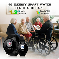 Reloj Inteligente para Personas Mayores con GPS, Detección de Caídas, Alarma SOS, Recordatorio de Medicamentos, Monitor de Sueño y Salud, 4G, Antipérdida