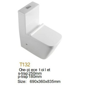 WC monobloc T132 à siphon en S 180 mm à poser au sol - Product Image 5