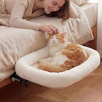 Hamac multifonctionnel pour chat à fixer sur le lit et le bureau, hamac de bureau pour chat pour l'intérieur et l'extérieur