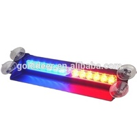 Golddeer parabrisas estroboscópico Flash Dash luces de cubierta barato ambulancia visera luces LED estroboscópica visera Barra de luz para vehículo de emergencia