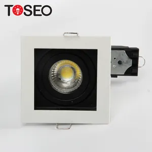 Penjualan Laris Eropa Die-Cast Aluminium GU10 Tersembunyi Tanpa Bingkai LED Persegi Downlight