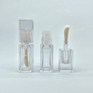Chất lượng cao <span class=keywords><strong>5ml</strong></span> Pet vuông Lipgloss ống với bàn chải lớn tường dày và chai nhựa chịu hóa chất - Product Image 3