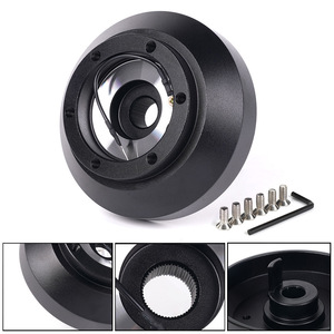 Adaptador de base para volante de 120 mm para BMW E30H, pieza de plástico negra para modificación de coche QR052 - Product Image 3
