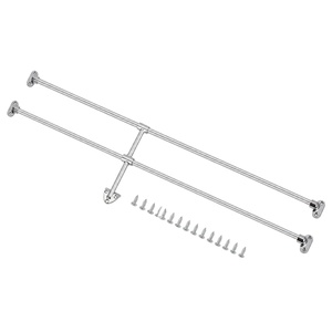 Kit de barres de protection arrière en aluminium poli pour VW Type 2 Bus Split & Bay Window 1950-1979, Restauration - Product Image 3