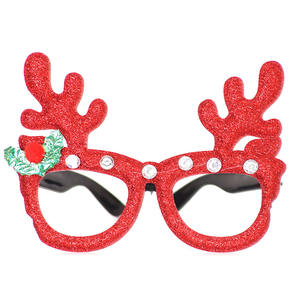 Meilleures ventes 2023 décorations de noël lunettes adultes enfants fête jouets père noël bonhomme de neige bois Festival décoration lunettes - Product Image 6
