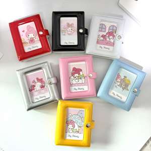 Álbum de Fotos Mini de 3 Pulgadas con Diseño de My Melody, en Cuero Sintético PU, con Espacio para 40 Tarjetas <span class=keywords><strong>Lomo</strong></span>, Patrón de Estrellas, Venta al Por Mayor - Product Image 2