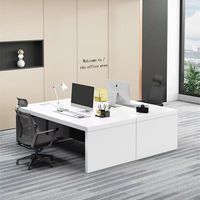 Set di Sedie da Ufficio Moderne e Minimaliste, Scrivania per Manager Finanziari e Supervisori Amministrativi