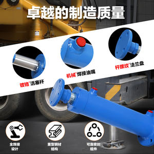 กระบอกไฮดรอลิก 12 ตัน สำหรับเครื่องจักรอุตสาหกรรม พร้อมหน้าแปลนล่างแบบมีเกลียว จัดส่งตรงจากสต็อก - Product Image 2