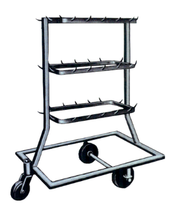 Carrello Premium in Acciaio Inossidabile 304 per la Movimentazione di Carne e Offali, per Mattatoi Moderni, Lungo e Resistente - Product Image 4