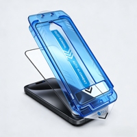 Protector de Pantalla de Vidrio Templado 9H, Kit de Instalación Magic Box con Aplicador Fácil para iPhone 15 16 17 18 Pro Max
