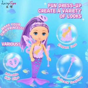 Đẹp 6.5-inch Nàng tiên cá búp bê với đôi cánh khớp búp bê công chúa thời trang Đồ chơi Quà tặng cho cô gái - Product Image 5