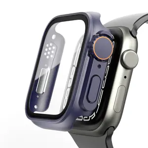 غطاء رياضي فاخر من LeYi غطاء كامل خفف من 6 لساعة أبل iwatch السلسلة 7 تغيير إلى 8 ULTRA