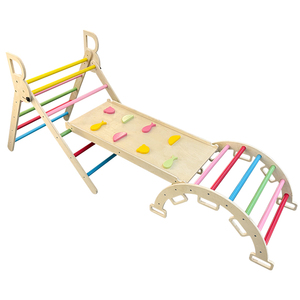 Robusto Set di Giochi per Arrampicata in Legno per Bambini, Arco Montessori Xing Hui PJ01 con <span class=keywords><strong>Forme</strong></span> <span class=keywords><strong>Geometriche</strong></span> - Product Image 1