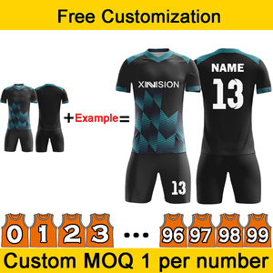 Conjuntos de Fútbol Personalizados con Logotipo, Números y Patrones, de Alta Elasticidad, Talla Grande, Unisex, de Alta Calidad, Transpirables, para Entrenamiento - Product Image 3