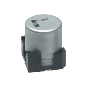 Distribuidor Autorizado MVE6.3VC222MK14TR 2200 uF Condensador de Aluminio de Montaje Superficial 2200UF 20% 6.3V SMD - Product Image 1