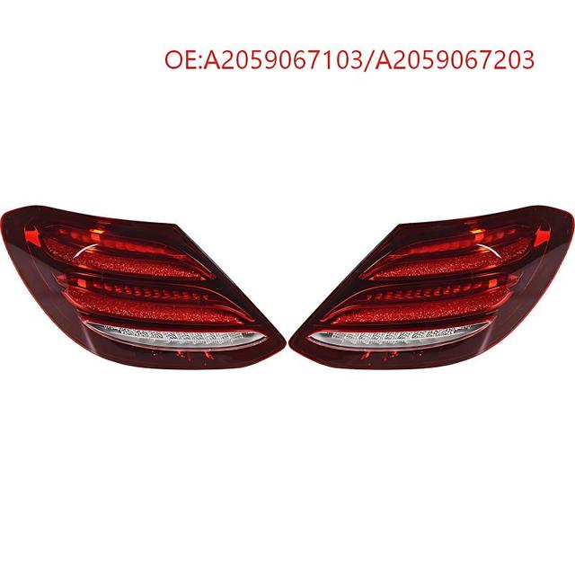 A2059067103 A2059067203 US Pair LED Inner Tail Light for Mercedes W205 C-Class 2015-2018 High Quality Plug and Play
