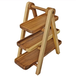 Elegante estantería de madera en forma de A, hecha de teca 100% maciza para mayor durabilidad, belleza natural y encanto atemporal. - Product Image 1