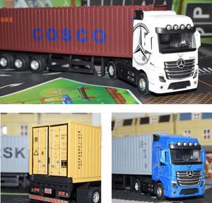 1/36 Diecast Alloy Truck <strong>Toy</strong> Car Model Removable Engineering Transport Container <strong>Lorry</strong> Vehicle With Light Pull Back <strong>Toy</strong> for Boys - Product Image 4