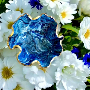 ชามเรซิ่นขัดเงาทำมือ หรูหรา ปลอดภัยสำหรับเครื่องล้างจาน ของตกแต่งสวยงามสำหรับห้องครัว ห้องนั่งเล่น หรือสำนักงาน - Product Image 1