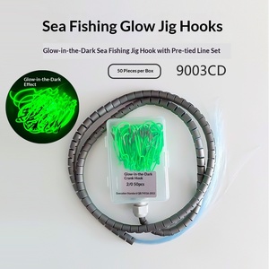 Ami da Pesca Maruseigo in Lega di Titanio Luminosi a Doppia Ardiglione per la Pesca a Traina in Mare e Uso su Imbarcazioni Oceaniche - Product Image 3