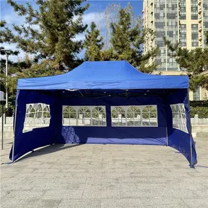 3x4.5m geri çekilebilir çatı tenteler Canopi çadırı 10x15 açık bahçe veranda katlanır su geçirmez açık pop up gazebo ekran