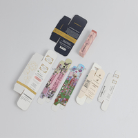 Caja de Cartón Plegable Pequeña Personalizada para Muestras de Cosméticos y Aceites Aromáticos, Lápiz Labial, Brocha de Maquillaje y Bálsamo Labial, Empaque de Papel